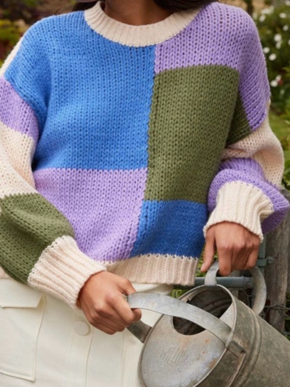 MinkPink Colour Block Sweater Size L